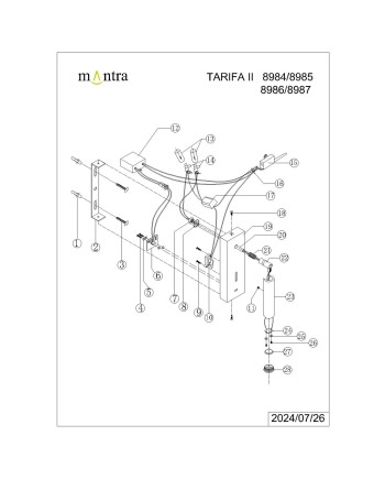 TARIFA III * APLIQUE LECTOR LED 3W 3000K CUERO TYPE-C CARGADOR